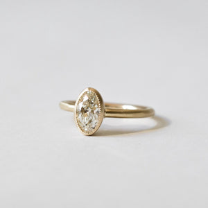 Moval Diamond Engagement Ring